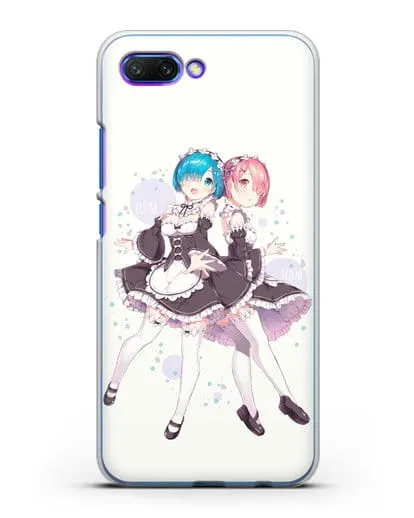 Чехол аниме Re:zero жизнь с нуля - Рем и Рам силиконовый для Honor 10