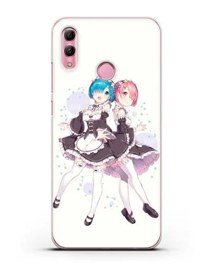 Чехол аниме Re:zero жизнь с нуля - Рем и Рам силиконовый для Honor 10 Lite