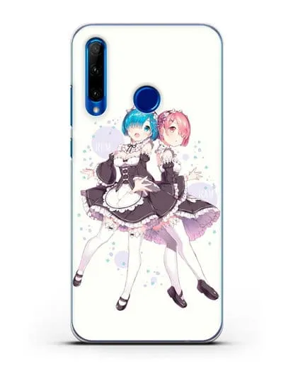 Чехол аниме Re:zero жизнь с нуля - Рем и Рам силиконовый для Honor 10i