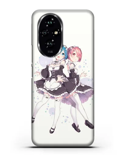 Чехол аниме Re:zero жизнь с нуля - Рем и Рам силиконовый для Honor 200