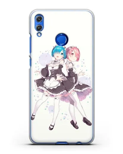Чехол аниме Re:zero жизнь с нуля - Рем и Рам силиконовый для Honor 8X