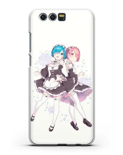 Чехол аниме Re:zero жизнь с нуля - Рем и Рам силиконовый для Honor 9