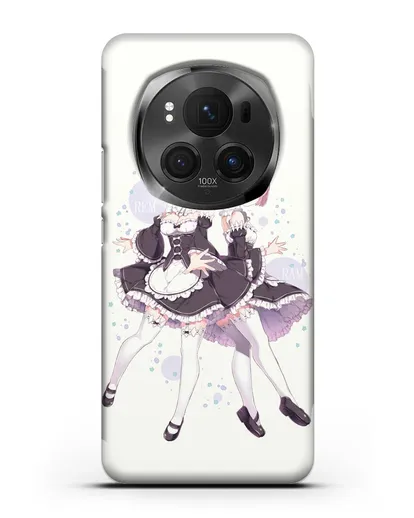 Чехол аниме Re:zero жизнь с нуля - Рем и Рам силиконовый для Honor Magic 6 Pro