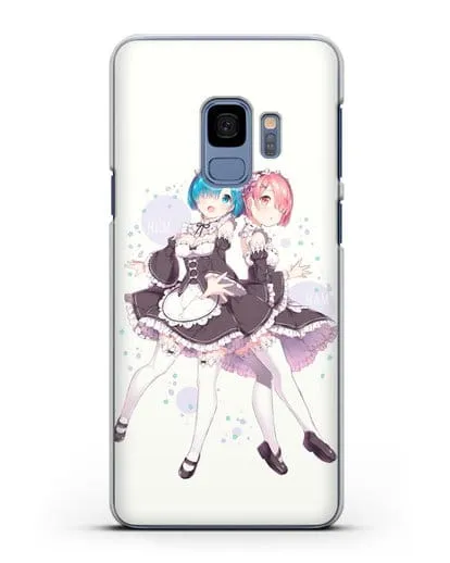 Чехол аниме Re:zero жизнь с нуля - Рем и Рам силиконовый для Samsung Galaxy S9 [SM-G960F]