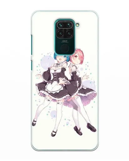 Чехол аниме Re:zero жизнь с нуля - Рем и Рам силиконовый для Xiaomi Redmi Note 9