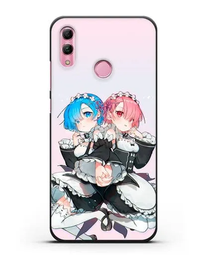 Чехол аниме Re:zero жизнь с нуля - Рем и Рам горничные силиконовый для Honor 10 Lite