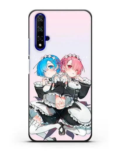 Чехол аниме Re:zero жизнь с нуля - Рем и Рам горничные силиконовый для Honor 20