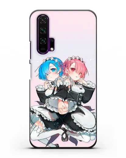 Чехол аниме Re:zero жизнь с нуля - Рем и Рам горничные силиконовый для Honor 20 Pro