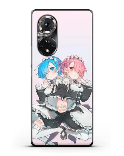Чехол аниме Re:zero жизнь с нуля - Рем и Рам горничные силиконовый для Honor 50