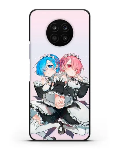 Чехол аниме Re:zero жизнь с нуля - Рем и Рам горничные силиконовый для Honor 50 lite