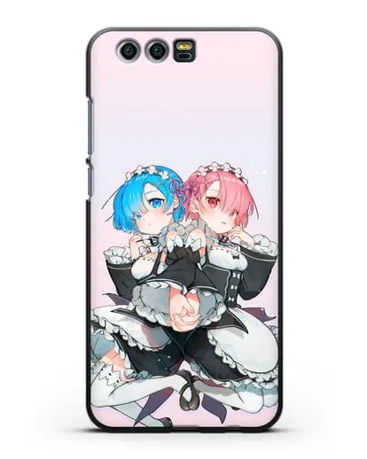 Чехол аниме Re:zero жизнь с нуля - Рем и Рам горничные силиконовый для Honor 9