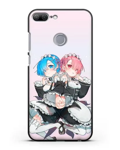 Чехол аниме Re:zero жизнь с нуля - Рем и Рам горничные силиконовый для Honor 9 Lite
