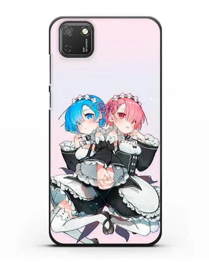 Чехол аниме Re:zero жизнь с нуля - Рем и Рам горничные силиконовый для Honor 9S