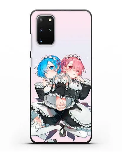 Чехол аниме Re:zero жизнь с нуля - Рем и Рам горничные силиконовый для Samsung Galaxy S20 Plus [SM-G985F]