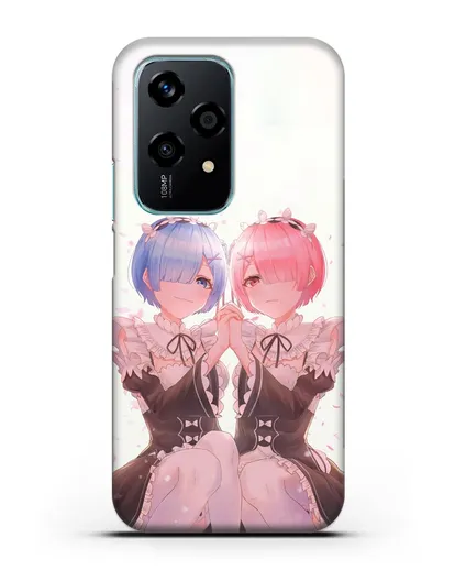 Чехол аниме Re:zero жизнь с нуля - Рем и Рам близняшки силиконовый для Honor 200 Lite