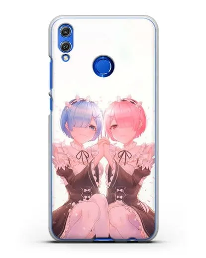 Чехол аниме Re:zero жизнь с нуля - Рем и Рам близняшки силиконовый для Honor 8X