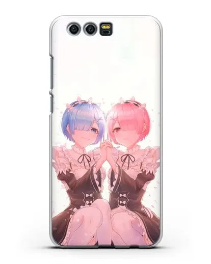 Чехол аниме Re:zero жизнь с нуля - Рем и Рам близняшки силиконовый для Honor 9