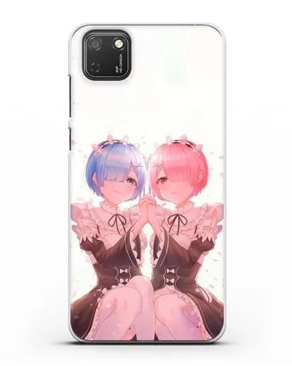 Чехол аниме Re:zero жизнь с нуля - Рем и Рам близняшки силиконовый для Honor 9S