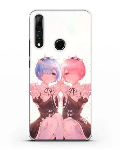 Чехол аниме Re:zero жизнь с нуля - Рем и Рам близняшки силиконовый для Honor 9X