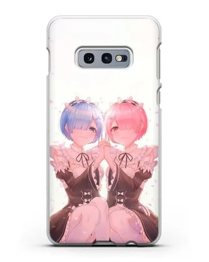 Чехол аниме Re:zero жизнь с нуля - Рем и Рам близняшки силиконовый для Samsung Galaxy S10e [SM-G970F]