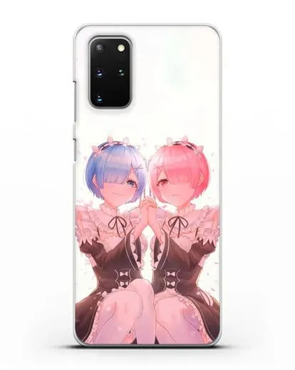 Чехол аниме Re:zero жизнь с нуля - Рем и Рам близняшки силиконовый для Samsung Galaxy S20 Plus [SM-G985F]