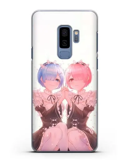 Чехол аниме Re:zero жизнь с нуля - Рем и Рам близняшки силиконовый для Samsung Galaxy S9 Plus [SM-G965F]