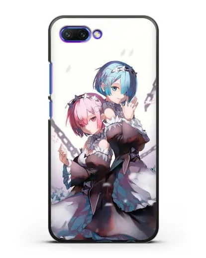Чехол аниме Re:zero жизнь с нуля - Рам и Рем с цепями силиконовый для Honor 10