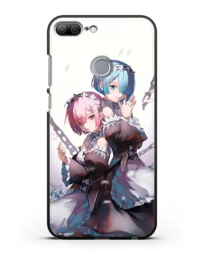 Чехол аниме Re:zero жизнь с нуля - Рам и Рем с цепями силиконовый для Honor 9 Lite