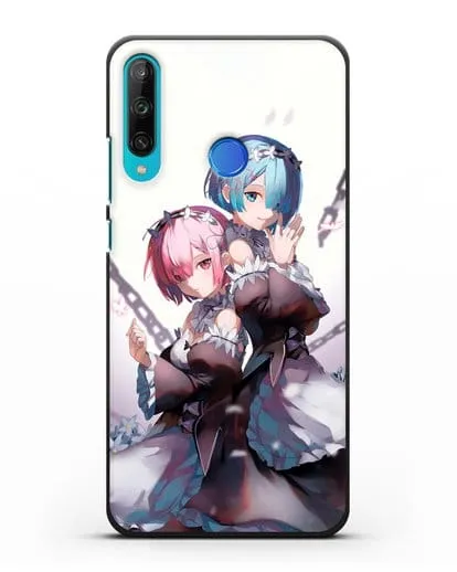 Чехол аниме Re:zero жизнь с нуля - Рам и Рем с цепями силиконовый для Honor 9C