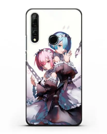 Чехол аниме Re:zero жизнь с нуля - Рам и Рем с цепями силиконовый для Honor 9X