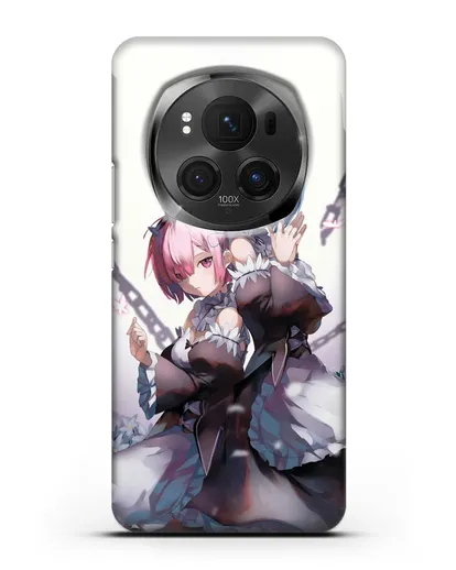 Чехол аниме Re:zero жизнь с нуля - Рам и Рем с цепями силиконовый для Honor Magic 6 Pro