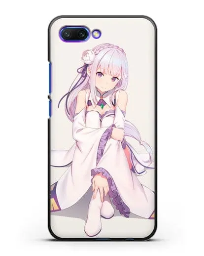Чехол аниме Re:zero жизнь с нуля - Эмилия силиконовый для Honor 10
