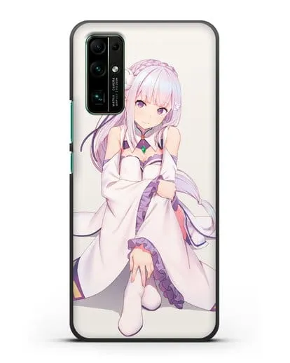 Чехол аниме Re:zero жизнь с нуля - Эмилия силиконовый для Honor 30
