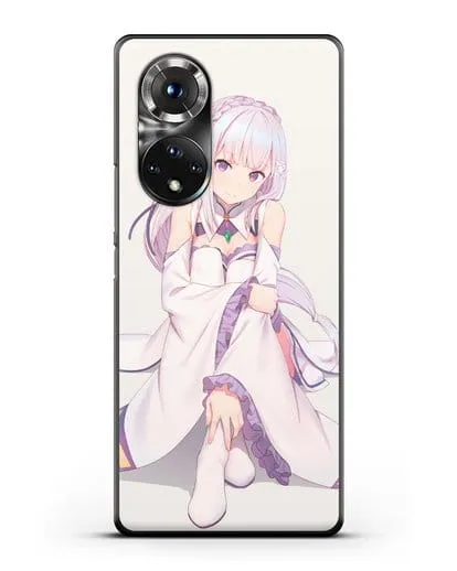 Чехол аниме Re:zero жизнь с нуля - Эмилия силиконовый для Honor 50
