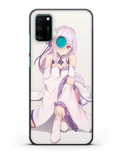 Чехол аниме Re:zero жизнь с нуля - Эмилия силиконовый для Honor 9A