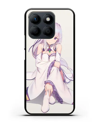Чехол аниме Re:zero жизнь с нуля - Эмилия силиконовый для Honor X8b