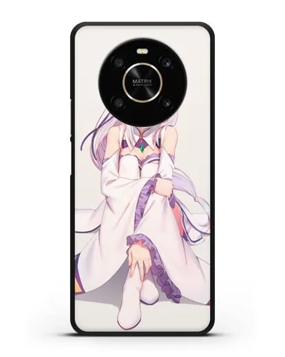 Чехол аниме Re:zero жизнь с нуля - Эмилия силиконовый для Honor X9