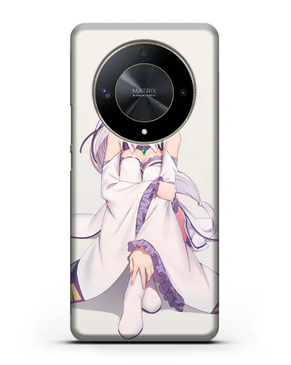 Чехол аниме Re:zero жизнь с нуля - Эмилия силиконовый для Honor X9b