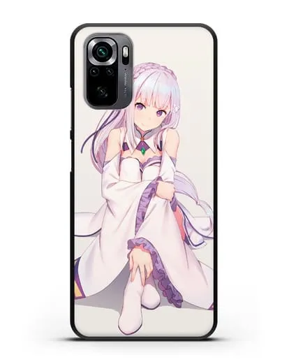Чехол аниме Re:zero жизнь с нуля - Эмилия силиконовый для Xiaomi Poco M5s