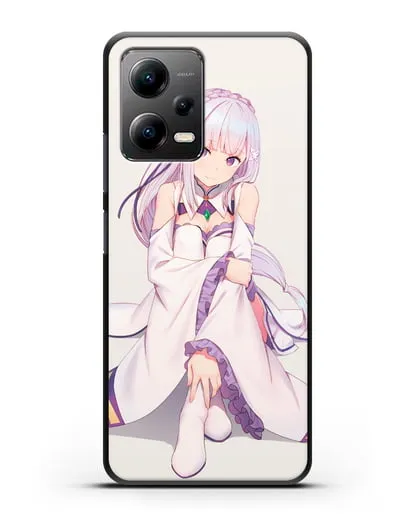 Чехол аниме Re:zero жизнь с нуля - Эмилия силиконовый для Xiaomi Poco X5
