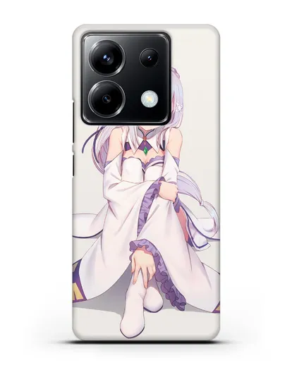 Чехол аниме Re:zero жизнь с нуля - Эмилия силиконовый для Xiaomi Poco X6