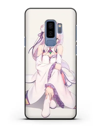 Чехол аниме Re:zero жизнь с нуля - Эмилия силиконовый для Samsung Galaxy S9 Plus [SM-G965F]