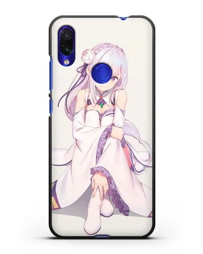 Чехол аниме Re:zero жизнь с нуля - Эмилия силиконовый для Xiaomi Redmi Note 7