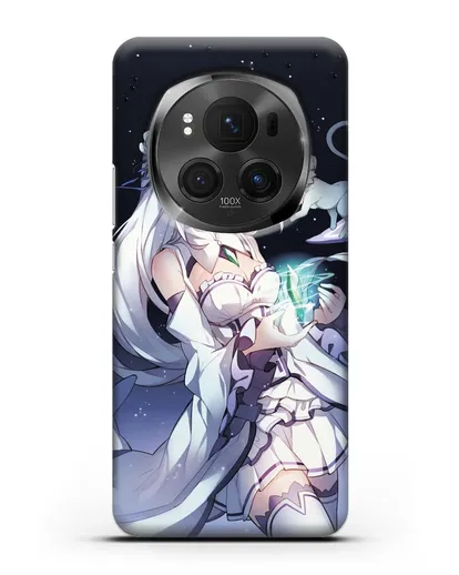 Чехол аниме Re:zero жизнь с нуля - Эмилия с кристаллом силиконовый для Honor Magic 6 Pro