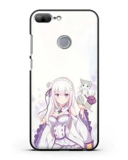 Чехол аниме Re:zero жизнь с нуля - Эмилия и Пак силиконовый для Honor 9 Lite