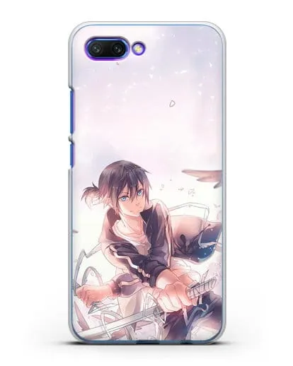 Чехол аниме Бездомный бог - Ято с хвостиком силиконовый для Honor 10