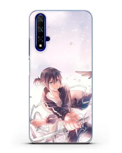Чехол аниме Бездомный бог - Ято с хвостиком силиконовый для Honor 20