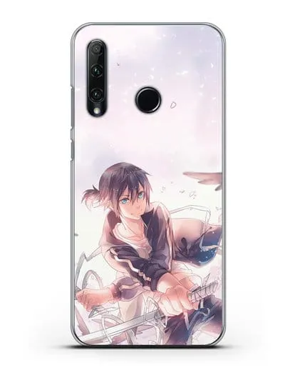 Чехол аниме Бездомный бог - Ято с хвостиком силиконовый для Honor 20e
