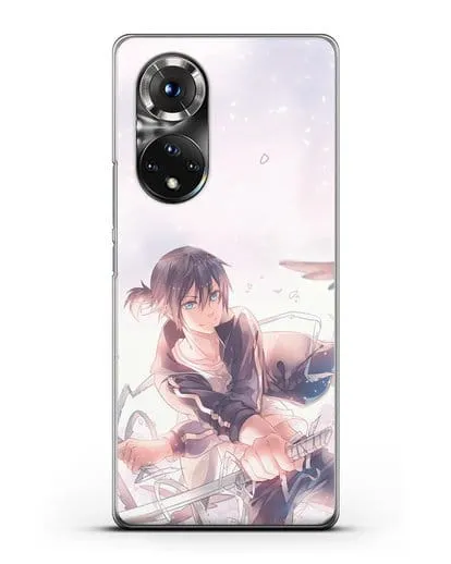 Чехол аниме Бездомный бог - Ято с хвостиком силиконовый для Honor 50