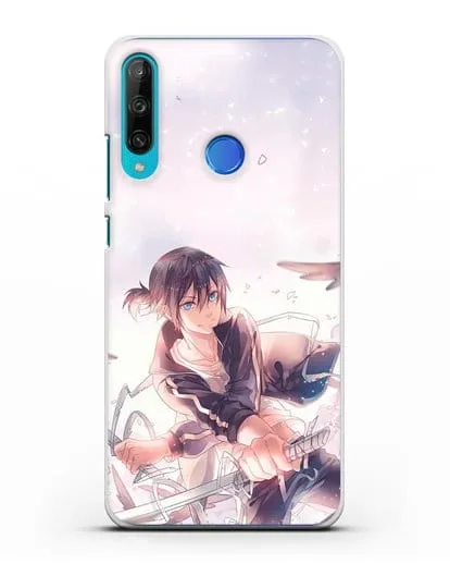 Чехол аниме Бездомный бог - Ято с хвостиком силиконовый для Honor 9C